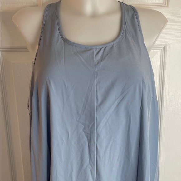 HALARA BREEZEFUL RACER BACK WITH POCKETS HI LOW MIDI DRESS LIGHT BLUE SZ XL - Picture 4 of 14